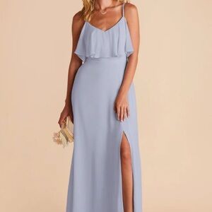 Birdy Grey Jane Convertible Slit Dress in Dusty Blue
